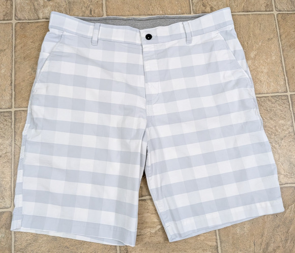 Nike Other - Nike Dri-Fit sz 36 UV men's Plaid Golf Chino Shorts phonton dust dh1294 3526